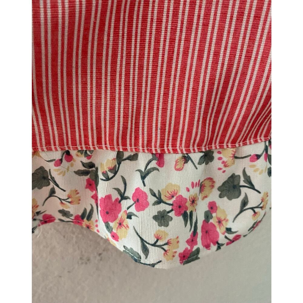 Yoayuan Starlight Floral Pinafore Apron Pink Cottagecore One Size - Picture 8 of 8